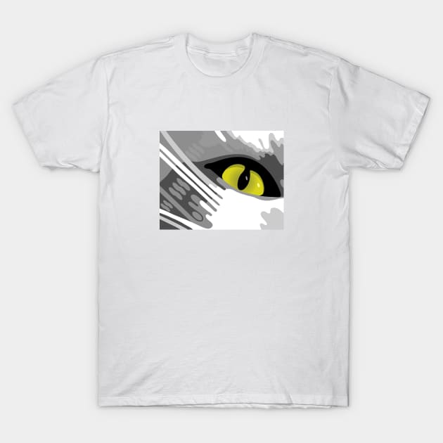 Cats Eye View Abstract Art T-Shirt by WarriorWoman